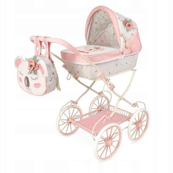 DeCuevas Toys Koala Puppenwagen mit Schaumstoffrädern und Aluminiumstruktur