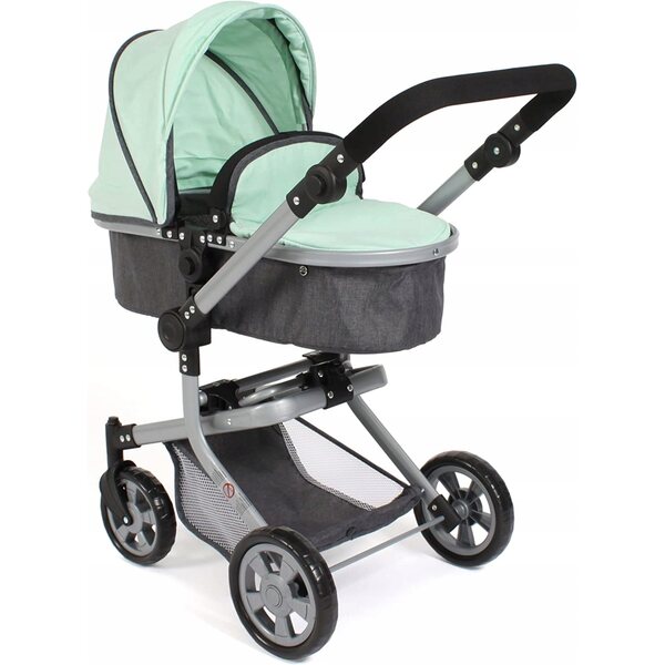 2 in 1 Kombi Mika Bayer Schicker Puppenwagen mit elegantem Gestell und praktischen Funktionen