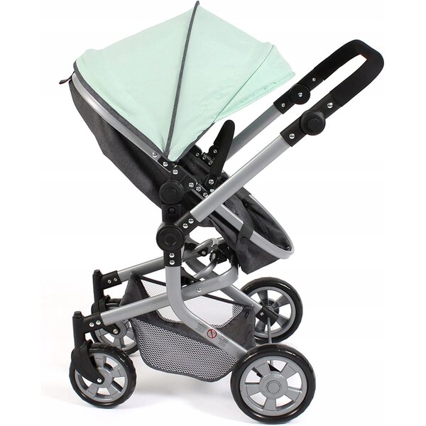 2 in 1 Kombi Mika Bayer Schicker Puppenwagen mit elegantem Gestell und praktischen Funktionen
