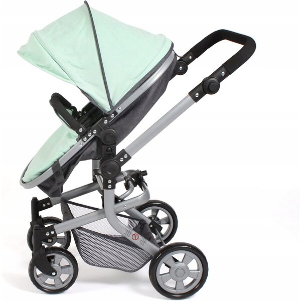 2 in 1 Kombi Mika Bayer Schicker Puppenwagen mit elegantem Gestell und praktischen Funktionen