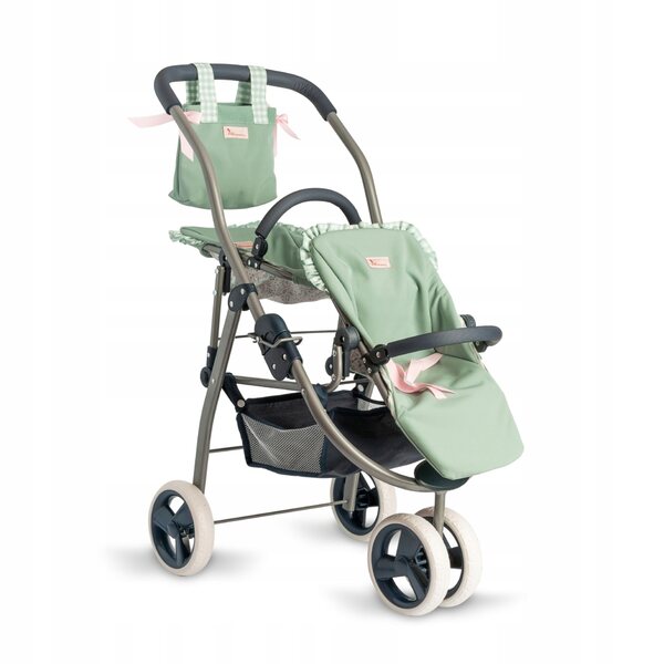 Doppelkinderwagen für Cloe Asi 3712115 Puppen mit verstellbaren Sitzen und Zubehör