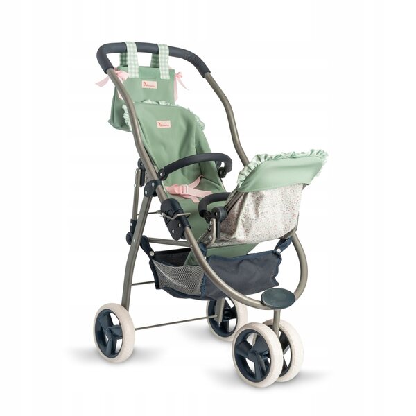 Doppelkinderwagen für Cloe Asi 3712115 Puppen mit verstellbaren Sitzen und Zubehör