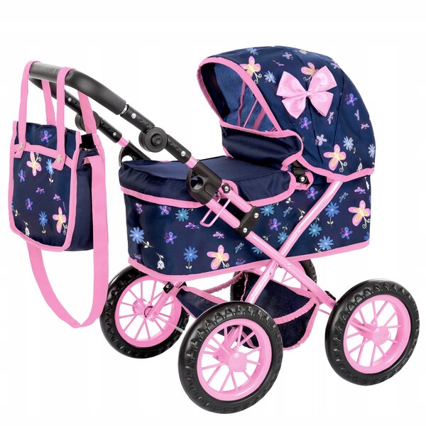Kinderplay verstellbarer und langlebiger tiefer Puppenwagen mit Aluminiumrahmen