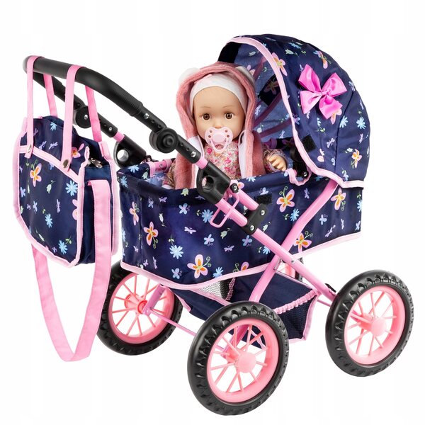 Kinderplay verstellbarer und langlebiger tiefer Puppenwagen mit Aluminiumrahmen