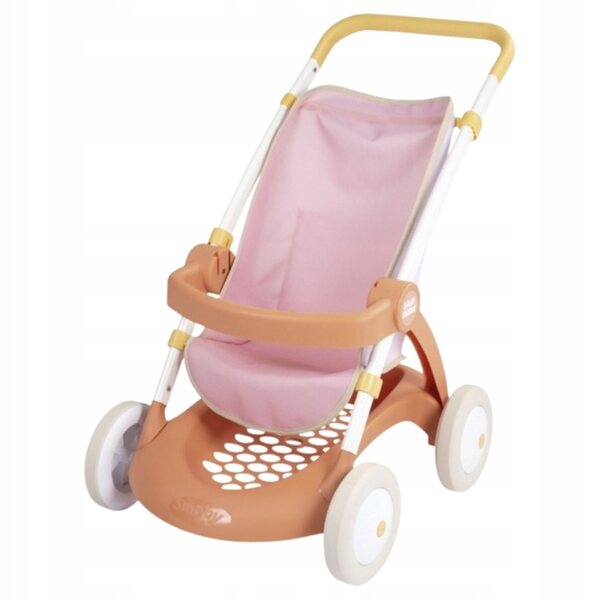 SMOBY Baby Nurse Kinderwagen für Puppen bis 42 cm, Hellrosa, 18 Monate+