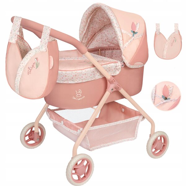 Tulipe My First DeCuevas Toys Tiefer Puppenwagen mit Zubehör