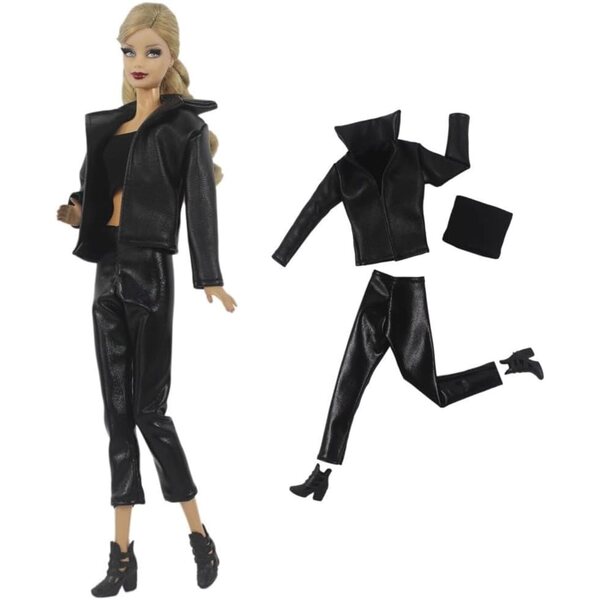 Set mit 4 Kleidungsstücken für eine 29,2 cm große Puppe – Jacke, Oberteil, Hose und Freizeitstiefel
