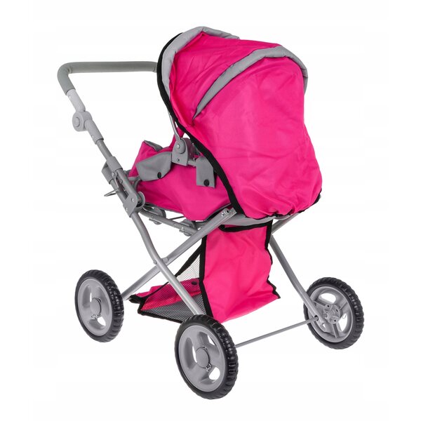 2-in-1-Kinderwagen für Ramiz-Puppen mit Gondel und verstellbarem Sitz