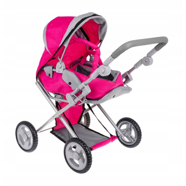 2-in-1-Kinderwagen für Ramiz-Puppen mit Gondel und verstellbarem Sitz