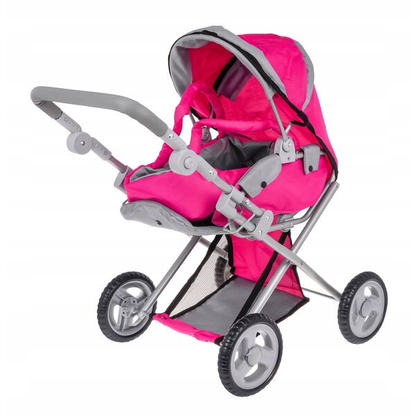 2-in-1-Kinderwagen für Ramiz-Puppen mit Gondel und verstellbarem Sitz