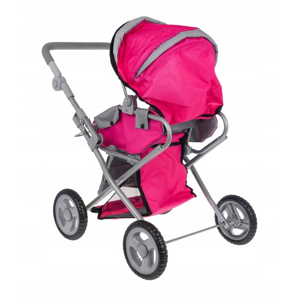 2-in-1-Kinderwagen für Ramiz-Puppen mit Gondel und verstellbarem Sitz
