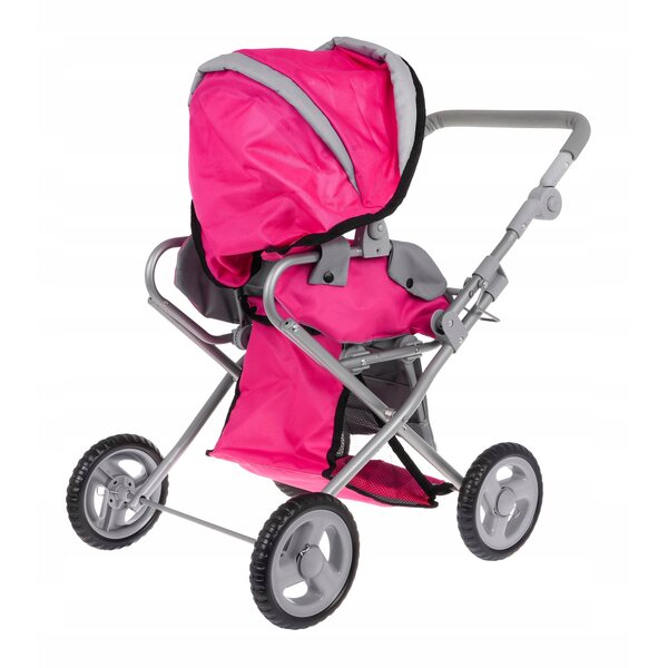 2-in-1-Kinderwagen für Ramiz-Puppen mit Gondel und verstellbarem Sitz