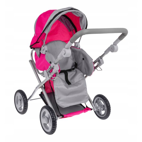 2-in-1-Kinderwagen für Ramiz-Puppen mit Gondel und verstellbarem Sitz