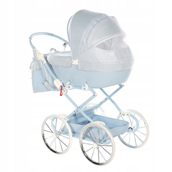 Junama Dolce Mini Puppenwagen mit großen Rädern und verstellbarem Griff