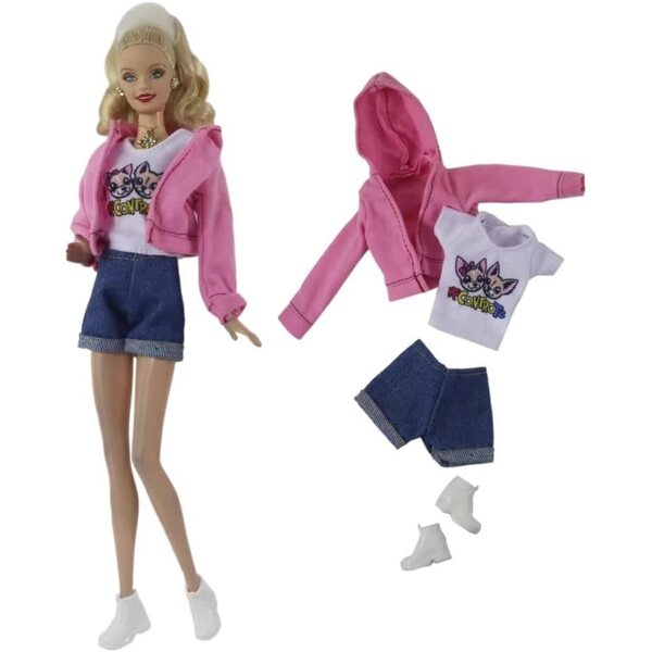 Kleidung für amerikanische Puppe 30 cm – Freizeitkleidung und Accessoires für 1/6 BJD-Puppe