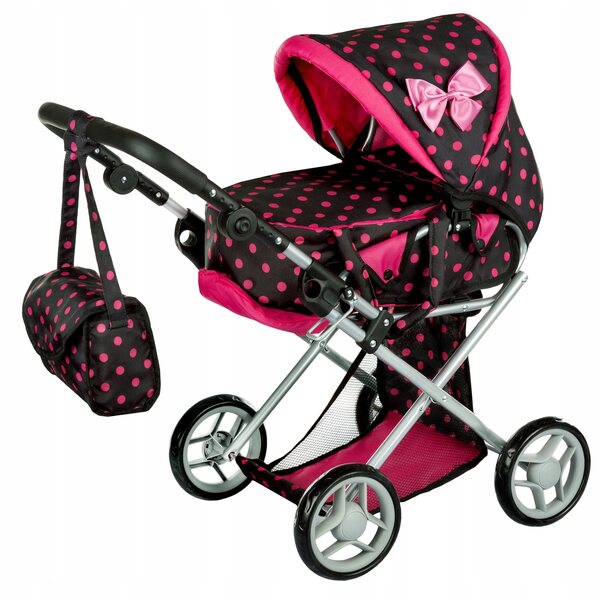 3-in-1-Kinderspielset: robuster und leichter Kinderwagen, Kinderbett und Laufstall für Puppen