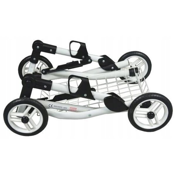 Adbor Lily LC-16 Puppenwagen mit Tasche, Korb und Loom Bands Set