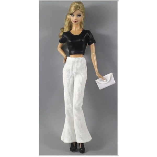 Kleidung für American Doll 30 cm - Lässiges T-Shirt- und Hosen-Set BJD 1/6