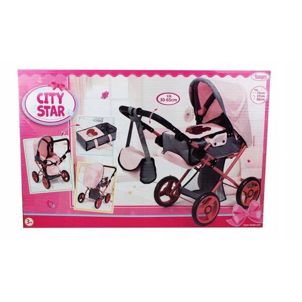 Bayer Design 2 in 1 Spielzeugkinderwagen mit Gondel und Puppentasche