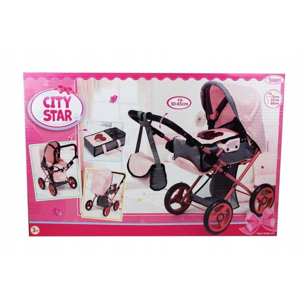 Bayer Design 2 in 1 Spielzeugkinderwagen mit Gondel und Puppentasche