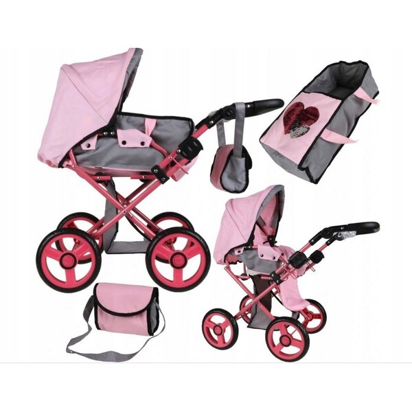 Bayer Design 2 in 1 Spielzeugkinderwagen mit Gondel und Puppentasche