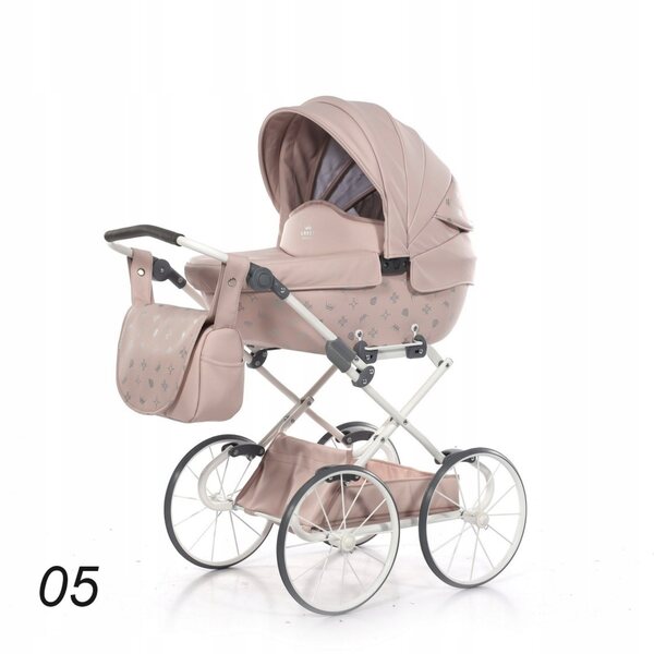 Passeggino per bambole Tako Laret Imperial Mini Classic rosa con ruote grandi