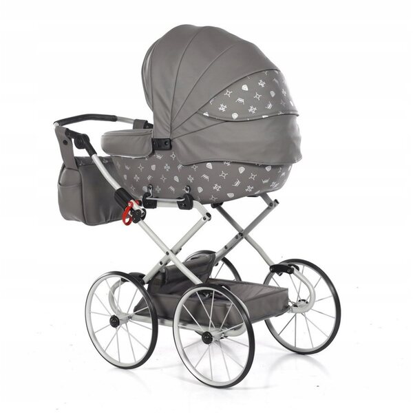 Passeggino per bambole Tako Laret Imperial Mini Classic rosa con ruote grandi