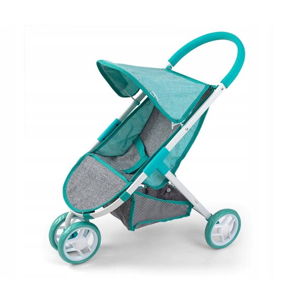 Bunter und faltbarer Milly Mally Mint Puppenwagen mit Zubehör