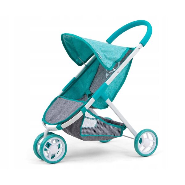 Bunter und faltbarer Milly Mally Mint Puppenwagen mit Zubehör