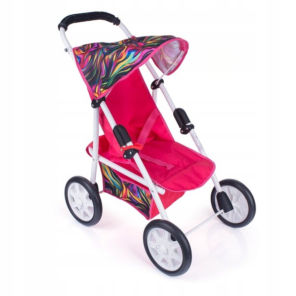 Children's World W02 faltbarer Puppenwagen aus Metall und Stoff