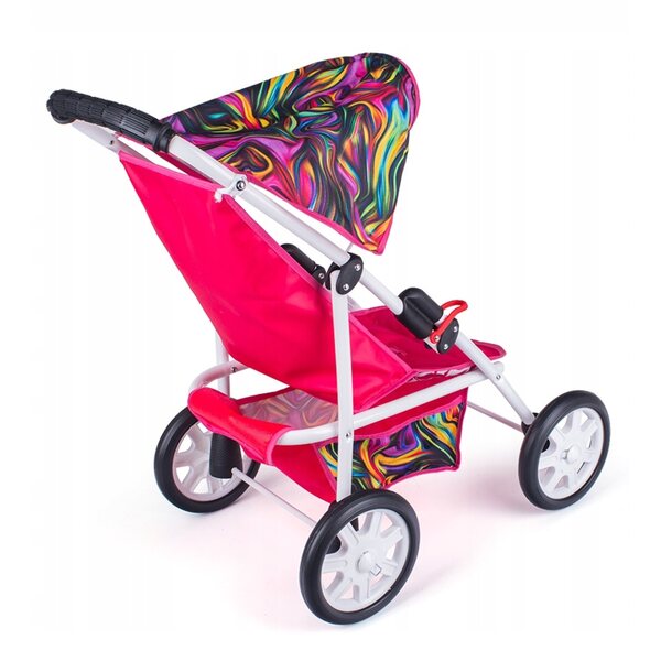 Children's World W02 faltbarer Puppenwagen aus Metall und Stoff