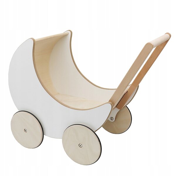 Coil 3in1 Puppenwagen aus Holz mit Schieber und rutschfesten Rädern