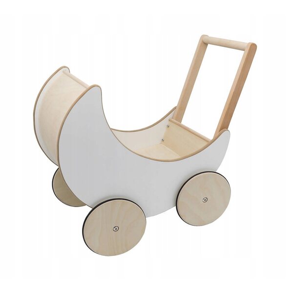 Coil 3in1 Puppenwagen aus Holz mit Schieber und rutschfesten Rädern