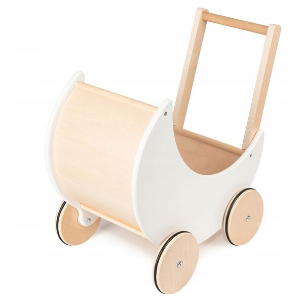 Coil 3in1 Puppenwagen aus Holz mit Schieber und rutschfesten Rädern