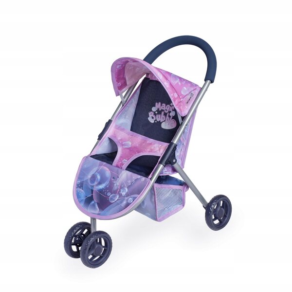 DeCuevas Magic Bubble Puppenwagen mit farbenfrohem Design und drei Rädern