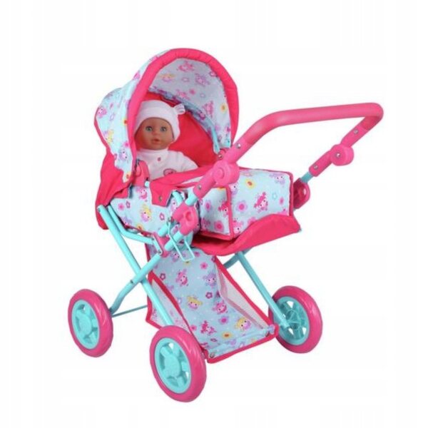 Gondelwagen für Puppen bis 46 cm mit Puppenhalter Deluxe Dolls World