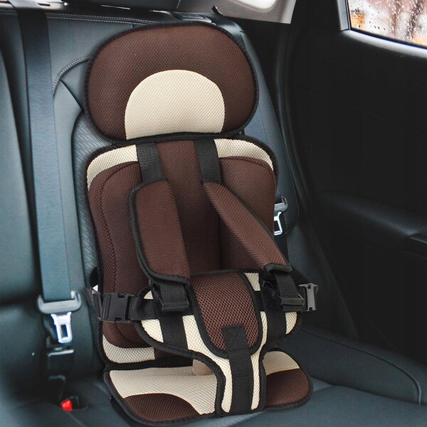 Cuscino per Seggiolino Auto Bambini con Supporto Corporale Portatile Marrone