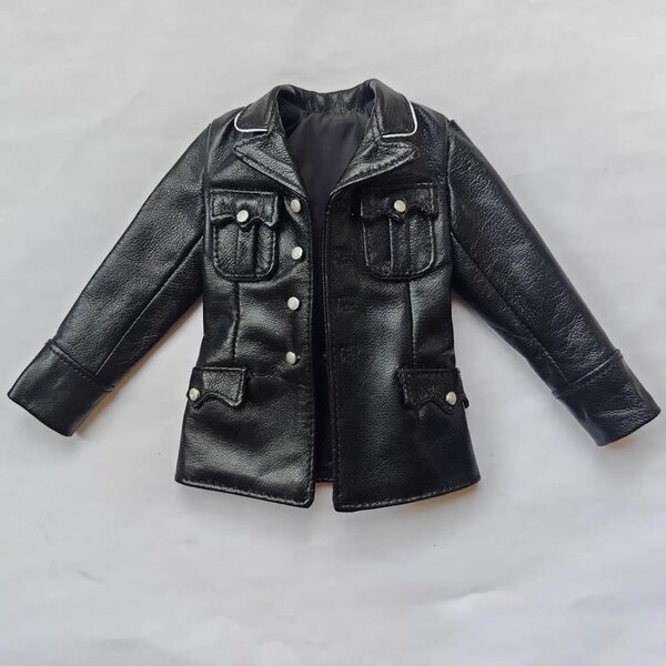 Abbigliamento 1/6 Uniforme in Pelle PU per Bambole e Action Figures Maschili