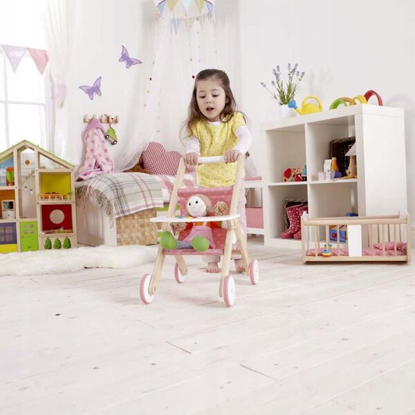 Hape E3603 Puppenwagen aus Holz – sicheres und klassisches Spielzeug