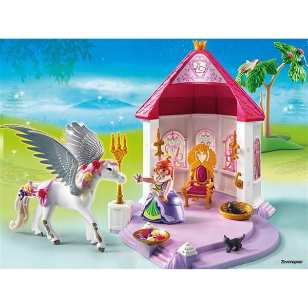 Playmobil Königskutsche mit Pegasus und Pavillon – Prinzessinnen-Spielset 4+