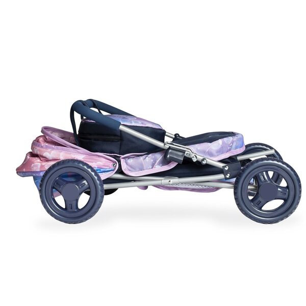 DeCuevas Magic Bubble faltbarer Puppenwagen mit Zubehör 60 cm