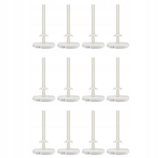 Set van 20 transparant witte standaards voor poppen van 12 cm - Stabiele plastic standaards