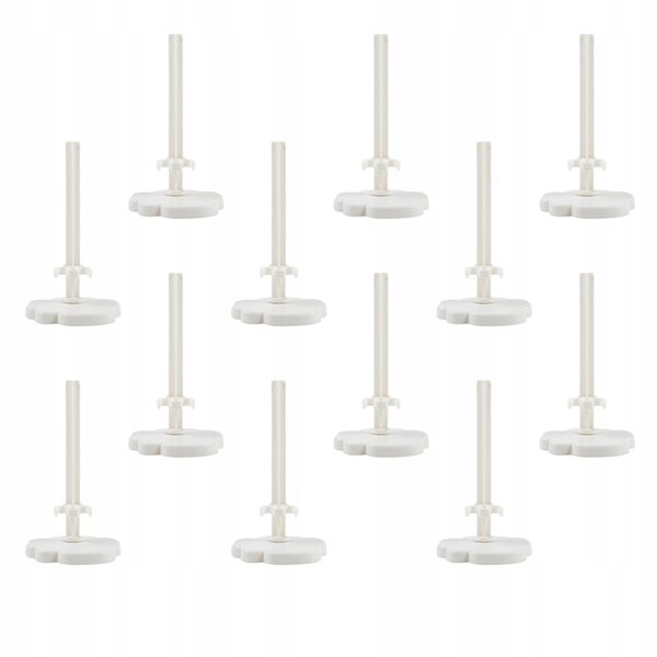 Set van 20 transparant witte standaards voor poppen van 12 cm - Stabiele plastic standaards