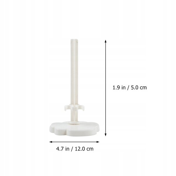 Set van 20 transparant witte standaards voor poppen van 12 cm - Stabiele plastic standaards