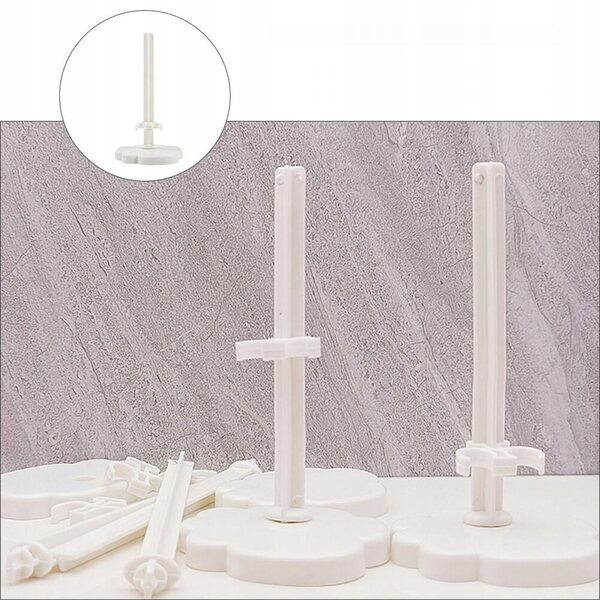 Set van 20 transparant witte standaards voor poppen van 12 cm - Stabiele plastic standaards