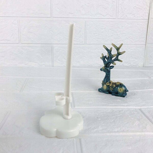 Set van 20 transparant witte standaards voor poppen van 12 cm - Stabiele plastic standaards