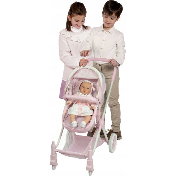 Niza DeCuevas Toys Funktioneller 3-in-1-Puppenwagen für Kinder ab 3 Jahren