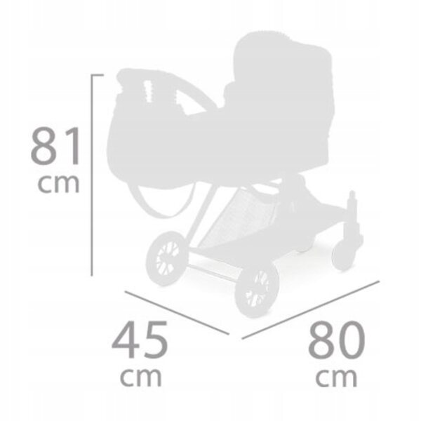 Niza DeCuevas Toys Funktioneller 3-in-1-Puppenwagen für Kinder ab 3 Jahren