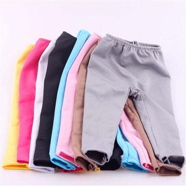 Pantaloni Neri per Bambole 46 cm - Leggings Casual Uterui 18 Pollici