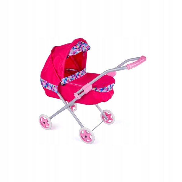 Children's World tiefer Puppenwagen mit Gummirädern und Metallgestell